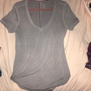 comfy grey v-neck tee